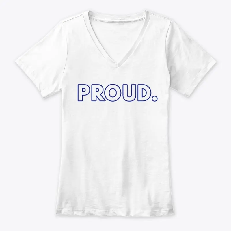 Blue and White Proud